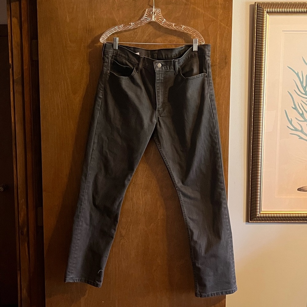 Mens Grey Levi Jeans